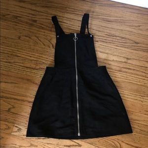 BLACK OVERALL DRESS